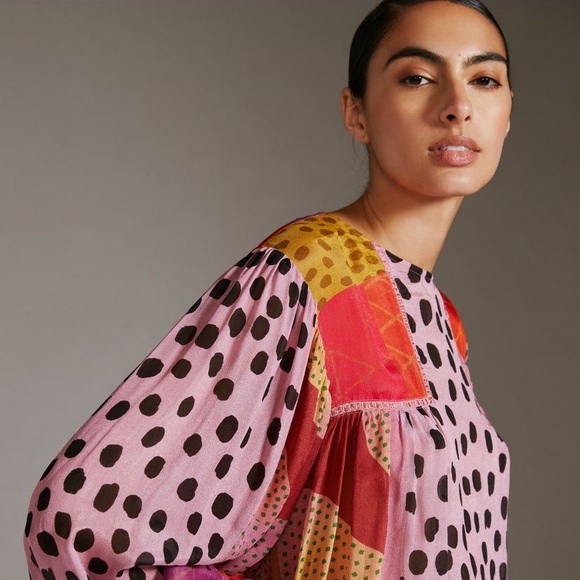 Bl_nk Miranda Peasant Blouse, NWT, XSP - Picture 5 of 5